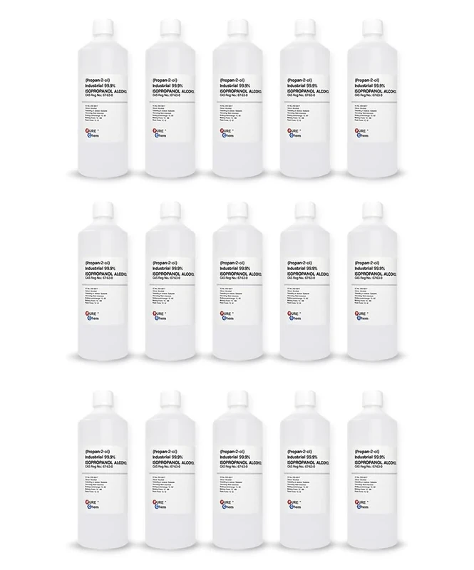 Isopropanol Alcohol IPA 99.99% - Pure Chem (White) (15 x 1L)