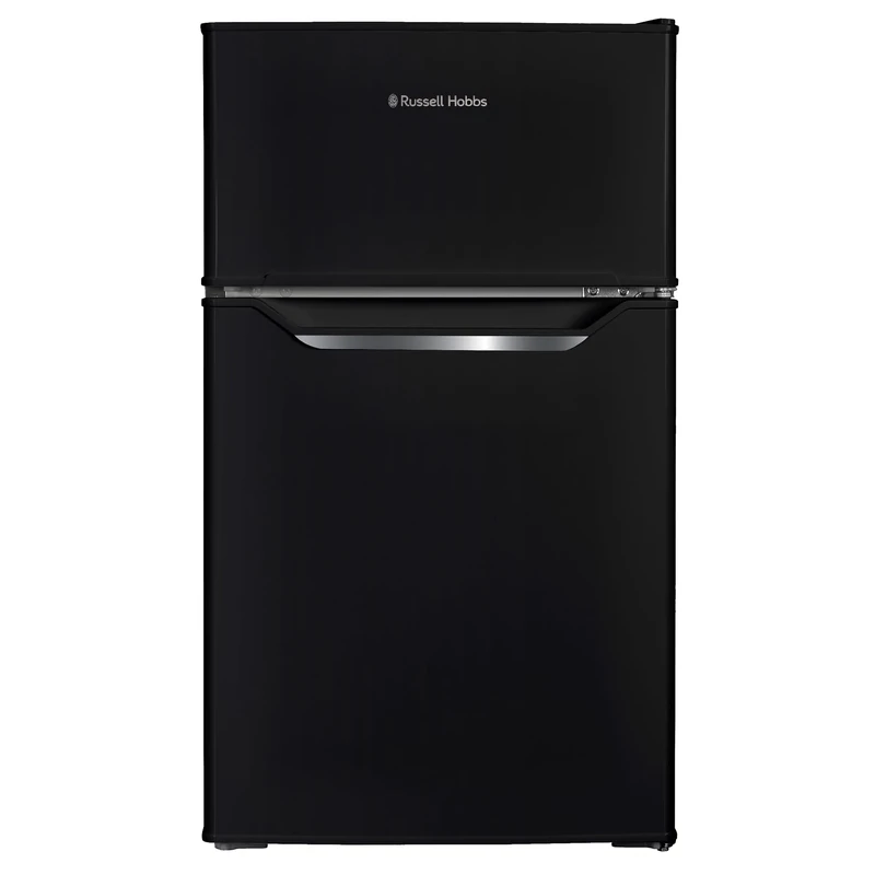Russell Hobbs Undercounter Fridge Freezer 48cm Wide 85 Litre Total Capacity 61L/24L, LED Light, Adjustable Thermostat & Feet, Black 2 Year Guarantee, RH85UCFF482E1B