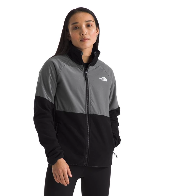 The North Face Women's Glacier Heavyweight Full Zip Fleece Jackets, Tnf Black/Smoked Pearl, XXS