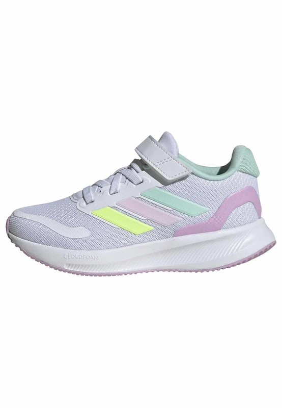 adidas Unisex Kids RUNFALCON 5 Shoes Kids, Cloud White/Clear Mint/Clear Pink, 2 UK