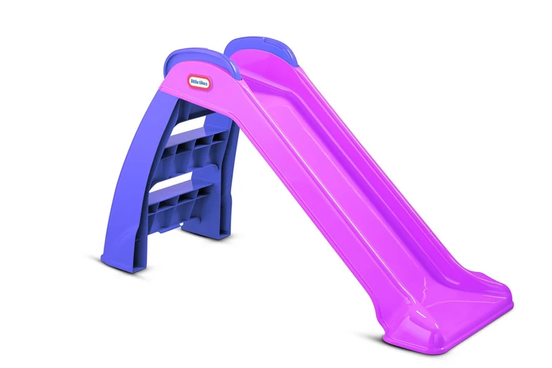 Little Tikes First Slide - Playset for Indoor or Outdoor Use. Garden Toy and Outdoor Activity for Kids, Durable, Stable, Kid-Safe. Pink & Purple Garden Toy. For Ages 18 Months+