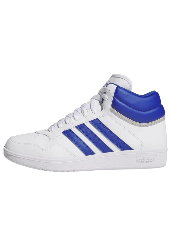 adidas Unisex Hoops 4.0 MID Shoes, FTWR White/Team Royal Blue/Grey Two, 10 UK