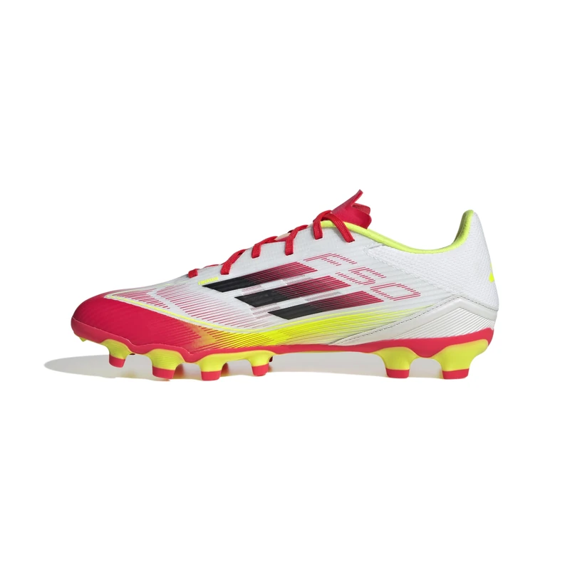 adidas Unisex F50 League Football Boots Multi Ground, FTWR White/core Black/Solar Yellow, 8.5 UK