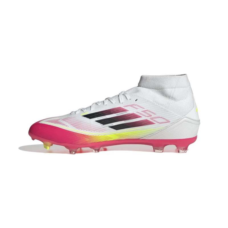 adidas Unisex F50 League Football Boots FG/MG, FTWR White/core Black/Solar Yellow, 10 UK