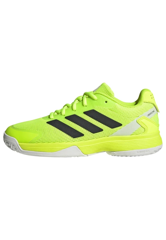 adidas Ubersonic Kids Tennis Shoes, Lucid Lemon/core Black/Zero met, 2 UK Child