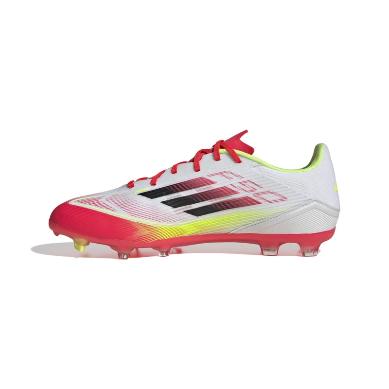 adidas Unisex F50 League Football Boots FG/MG, Cloud White/Core Black/Solar Yellow, 9.5 UK