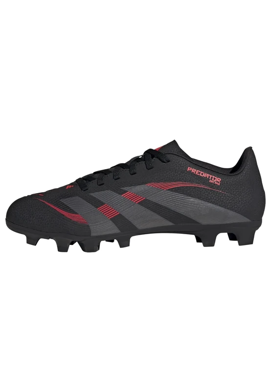adidas Unisex Predator Club Firm Ground/Multi Ground Football Boots, Core Black/Grey Four/Lucid Red, 6 UK