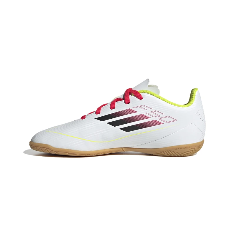 adidas Unisex F50 Club Football Boots Indoor, FTWR White/core Black/Solar Yellow, 12.5 UK