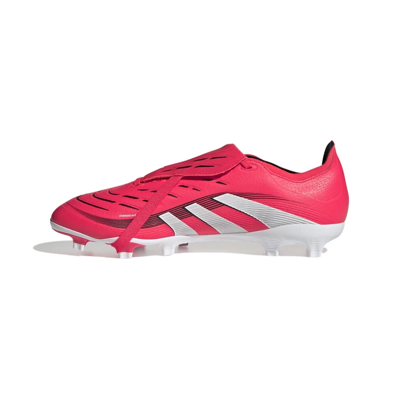 adidas Unisex Predator League FOLD-Over Tongue Firm Ground/Multi Ground Football Boots, Lucid Red/Cloud White/Core Black, 12 UK