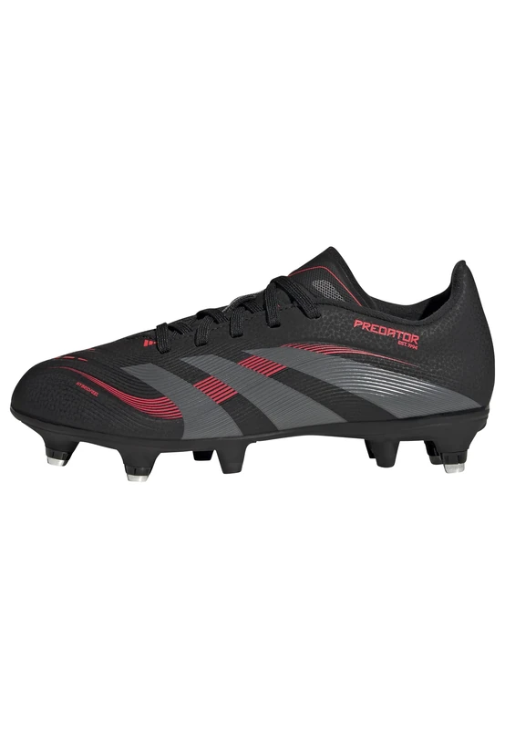 adidas Unisex League Soft Ground Football Boots Kids, core Black/Grey Four/Lucid red, 3 UK