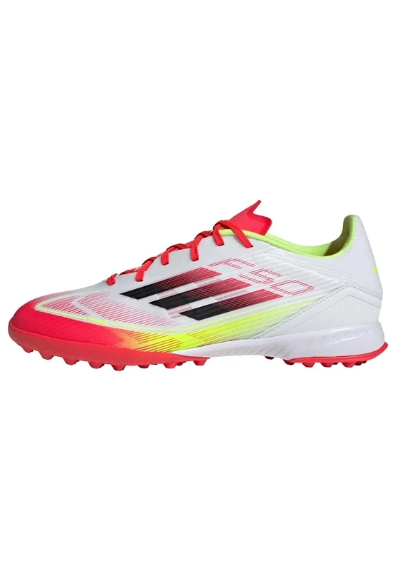 adidas Unisex F50 League Football Boots Turf, Cloud White/Core Black/Solar Yellow, 11 UK