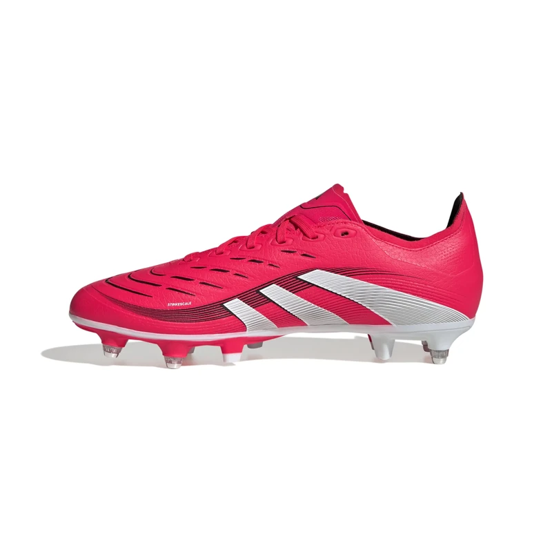 adidas Unisex Predator League Soft Ground Football Boots, Lucid Red/Cloud White/Core Black, 8.5 UK