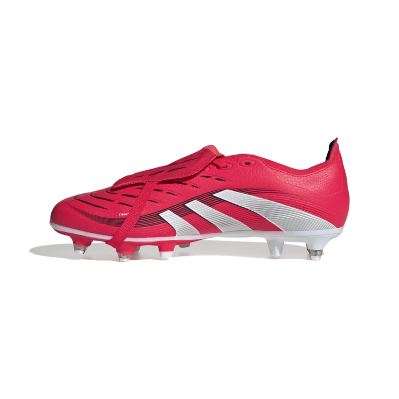 adidas Unisex Predator League FOLD-Over Tongue Soft Ground Football Boots, Lucid Red/Cloud White/Core Black, 12 UK