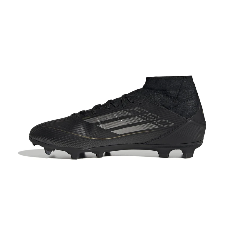 adidas Unisex F50 League Football Boots FG/MG, CoreBlack/IRONMT/GOLDMET, 11 UK