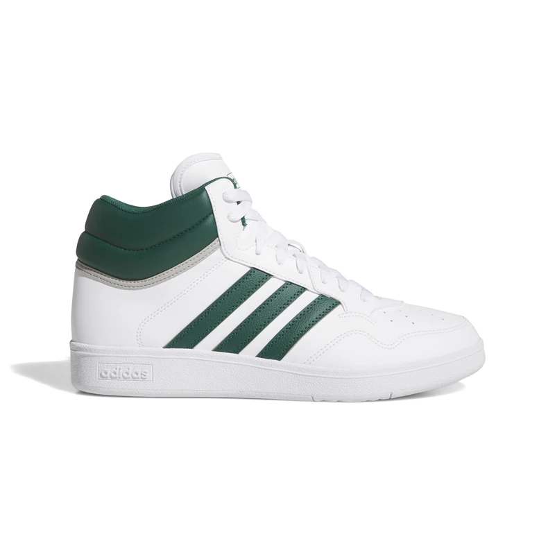 adidas Unisex Hoops 4.0 MID Shoes, FTWR White/Collegiate Green/Grey Two, 3.5 UK