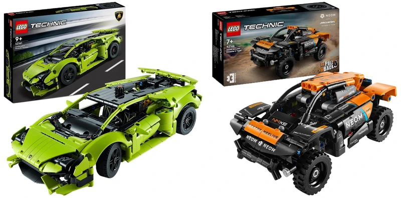 LEGO 42161 Technic Lamborghini Huracán Tecnica Toy Car Model Kit & Technic NEOM McLaren Extreme E Race Car Toy For Kids, Boys & Girls Aged 7+ Years Old who Love Model Cars