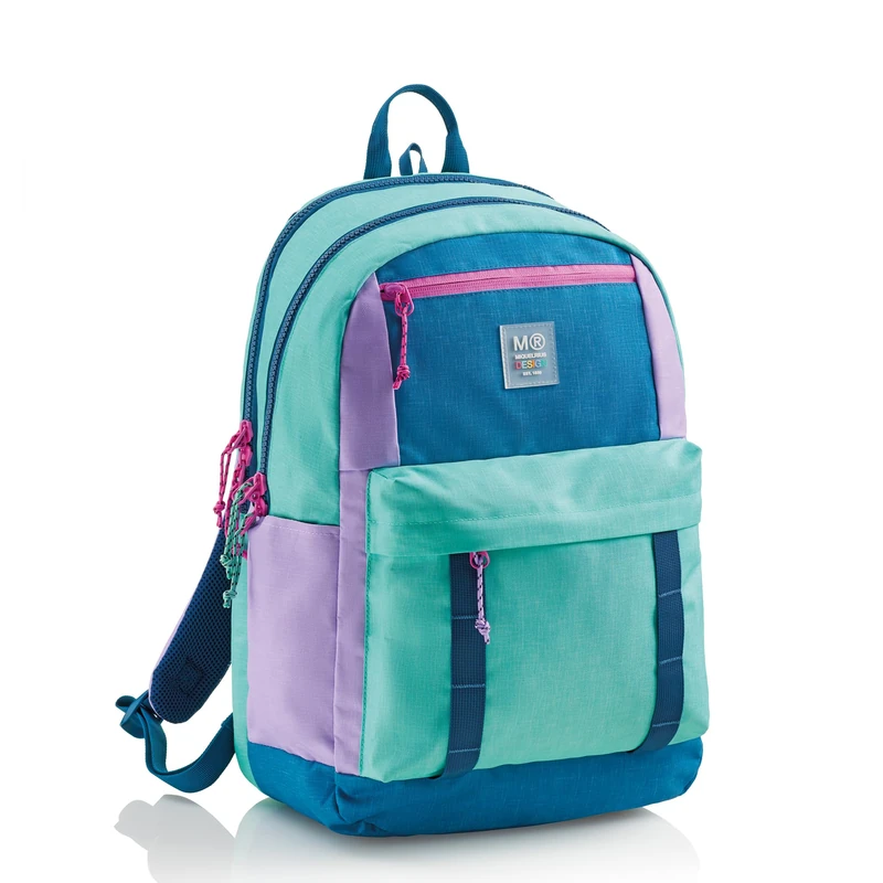 Miquelrius MOCH. Triple Amsterdam Reci Rider Purple, Unisex Children's School Backpack, Multicolor, 470x250x155mm, multicoloured, 470x250x155 mm