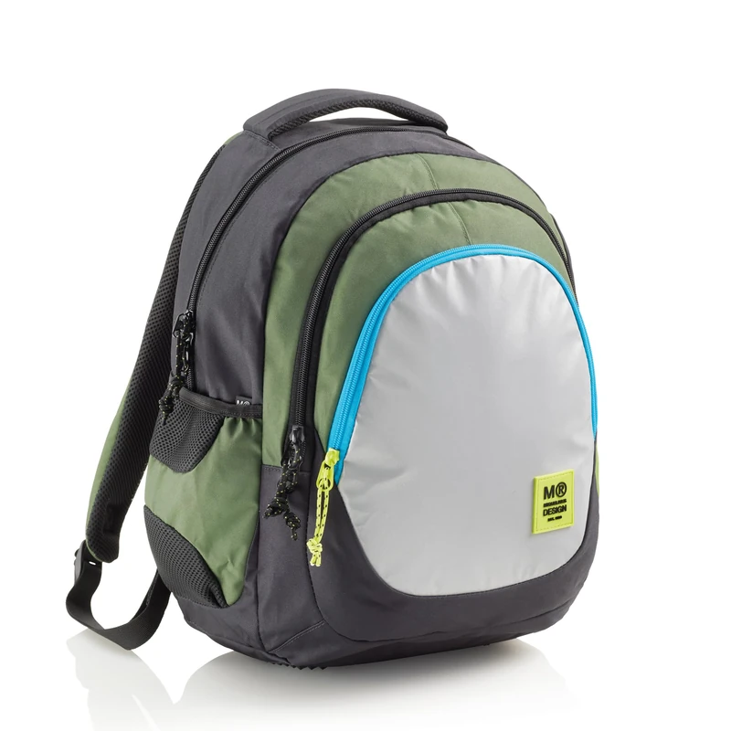 Miquelrius MOCH. Triple Berlin RECICL. Rider Green, Unisex Children's School Backpack, Multicolor, 420x310x190mm, multicoloured, 420x310x190 mm