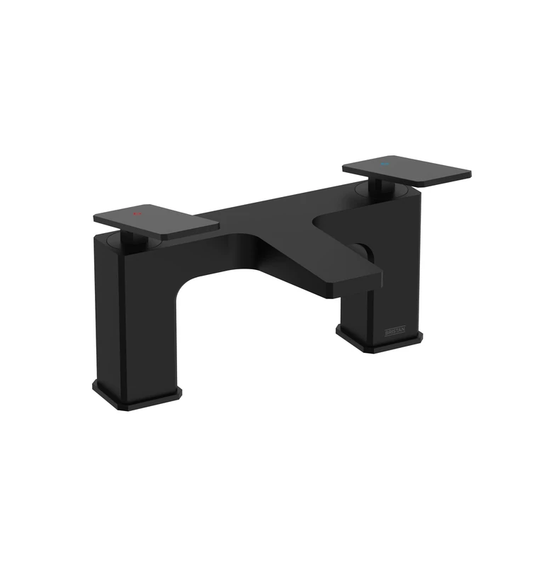 Bristan Delgado Bathroom Bath Filler Black Tap