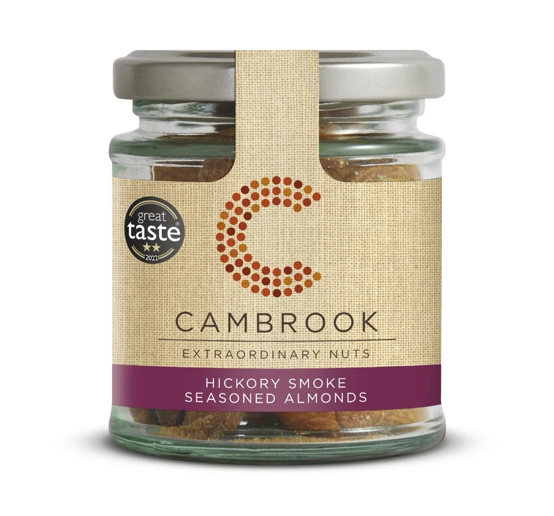 Cambrook - Baked Hickory Smoked Almond, 95g Jars, Pack of 15