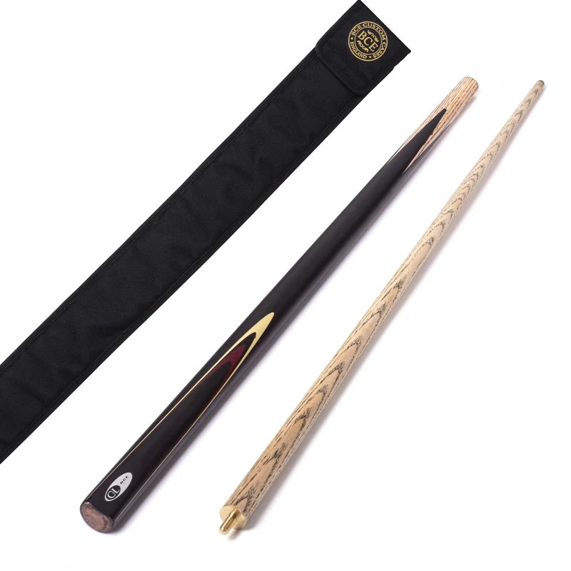 BCE Unisex Protégé Christophe Lambert 2 Piece Soft Snooker/Pool Cue And Case, Black, 57 145cm EU