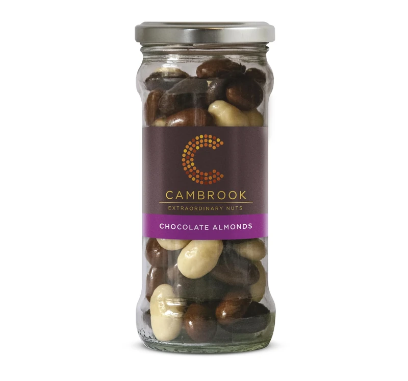 Cambrook - Chocolate Almonds, Vegetarian, 6 x 220g Jars