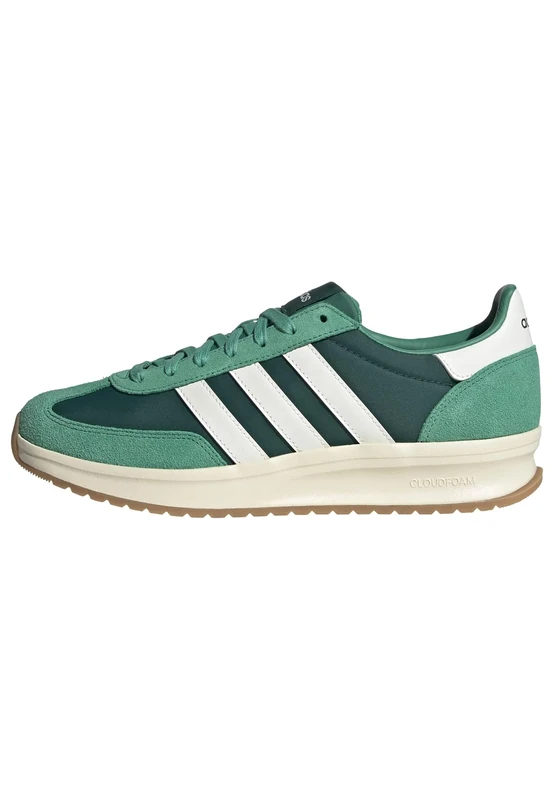 adidas Men's Run 70S 2.0 Shoes, Collegiate Green/Core White/Semi Court Green, 10.5 UK