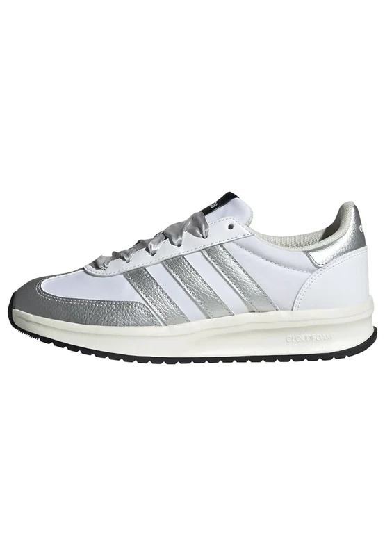 adidas Women's Run 70S 2.0 Shoes, Cloud White/Silver Metallic/Off White, 5 UK