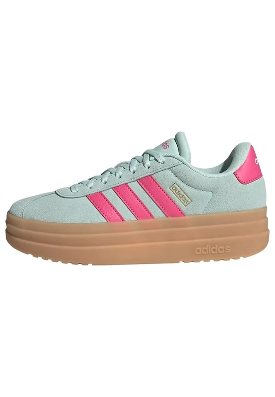 adidas Women's VL Court Bold Shoes, Halo Mint/Pulse Magenta/Gum, 4 UK