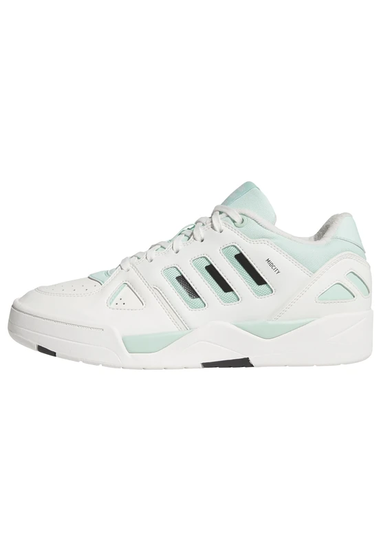 adidas Men's Midcity Low Shoes, core White/Clear Mint/core Black, 10.5 UK