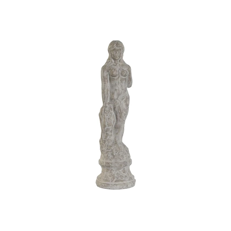 Home ESPRIT Decorative Figure Grey Woman Romantic Antique Finish 17 x 17 x 61 cm