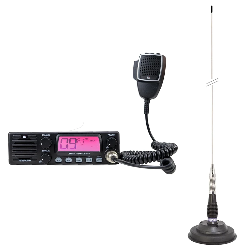 CB TTi TCB-900 EVO radio station + PNI ML100 CB antenna with magnet