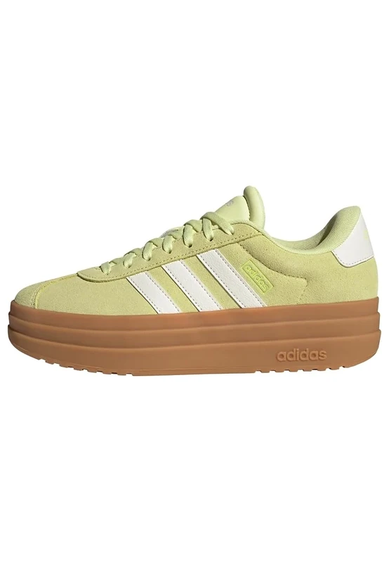 adidas Women's VL Court Bold Shoes, Ice Yellow/Off White/Lucid Lemon, 5 UK - Image 1