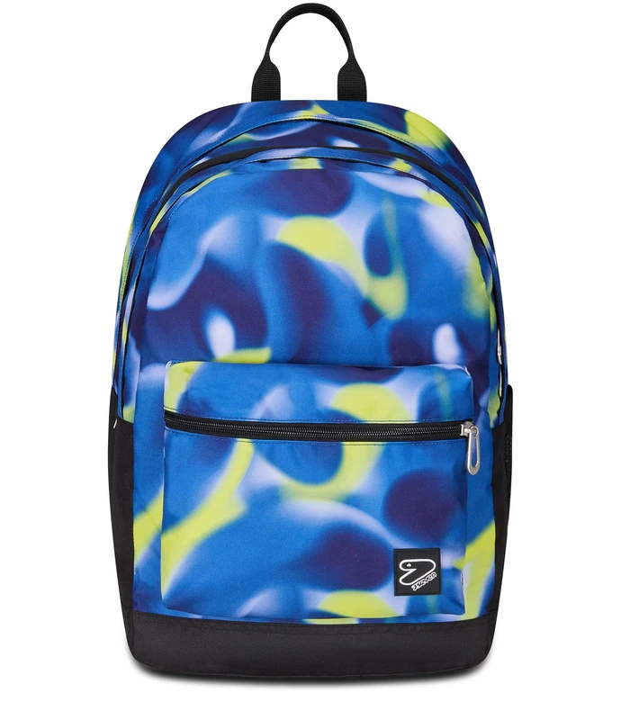 Seven Reversible Backpack, School Bag for Girls and Boys, Blue-Green, Standard Size, School Bag