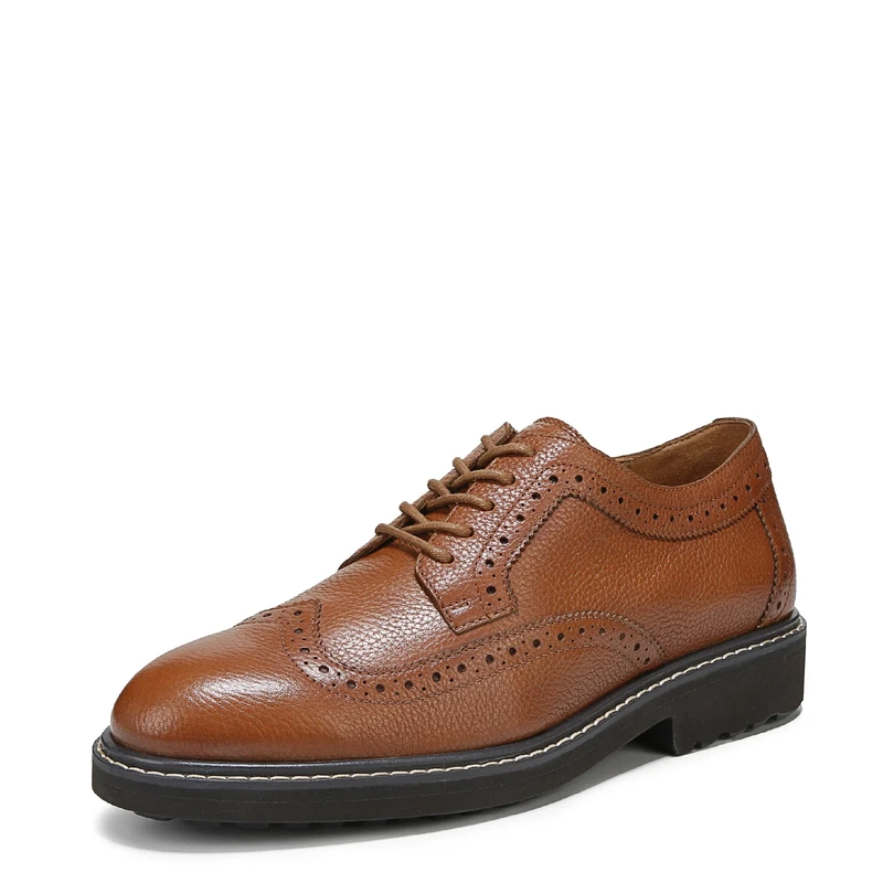 Vionic Men's Lombard Oxford, Tan Brown Leather, 8 UK