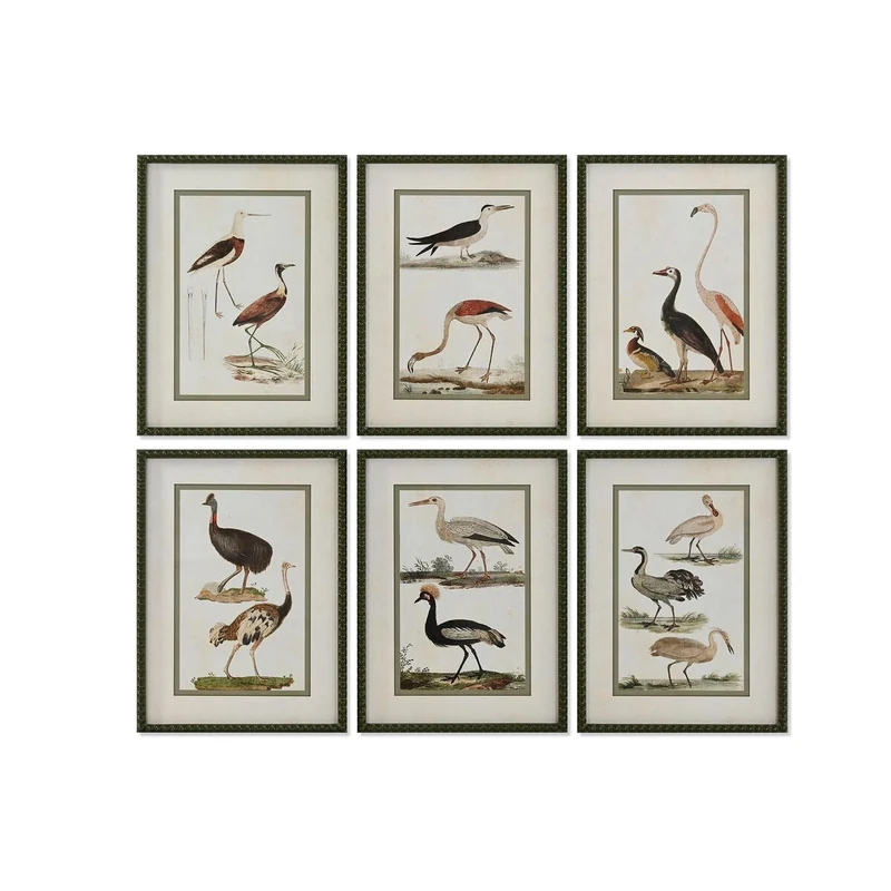 Home ESPRIT Cottage Birds Picture 40 x 2.5 x 54 cm (6 Units)