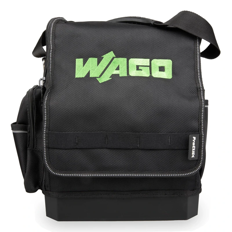 WAGO 206-3000 Tool Bag Compatible with L-Boxx Micro and Mini, for Tools and Accessories, 33 cm x 35 cm x 22 cm, Maximum Mobility and Flexibility, Capacity 12 kg, Carry Strap, Black