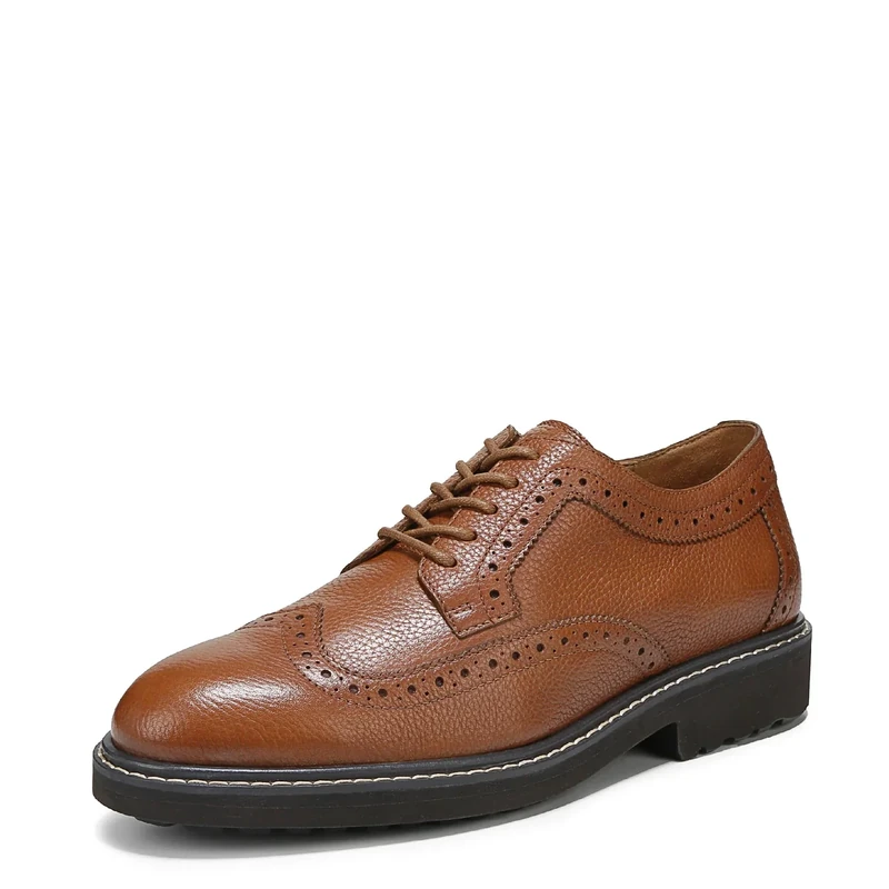 Vionic Men's Lombard Oxford, Tan Brown Leather, 11.5 UK