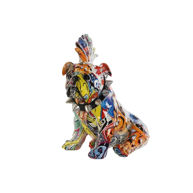 Home ESPRIT Decorative Figure Multicolor Dog 17 x 25 x 27 cm