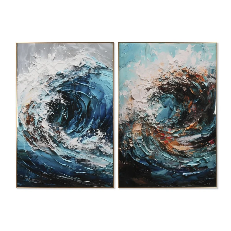 Home ESPRIT Sea and Ocean Picture 80 x 3 x 120 cm (2 Units)
