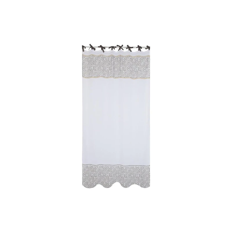 Home ESPRIT Curtains White Brown 140 x 260 x 260 cm