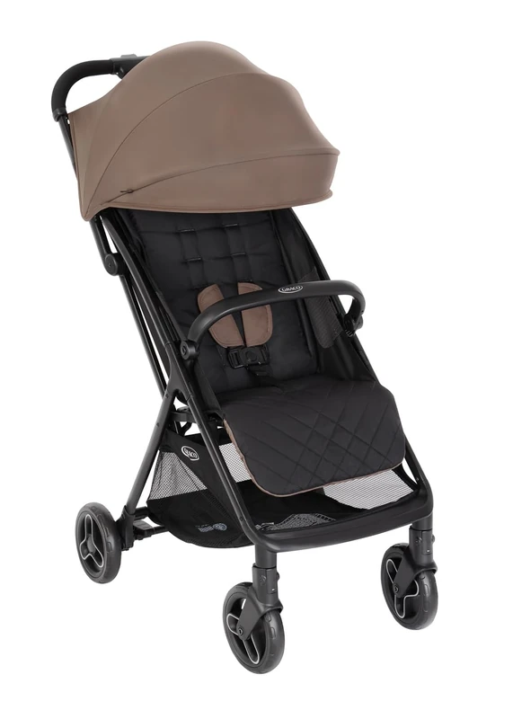 Graco - Myavo Lightweight Pushchair with Quick Release and Rain Cover - 0-22 kg, from Birth to Approximately 4 Years, Fossil