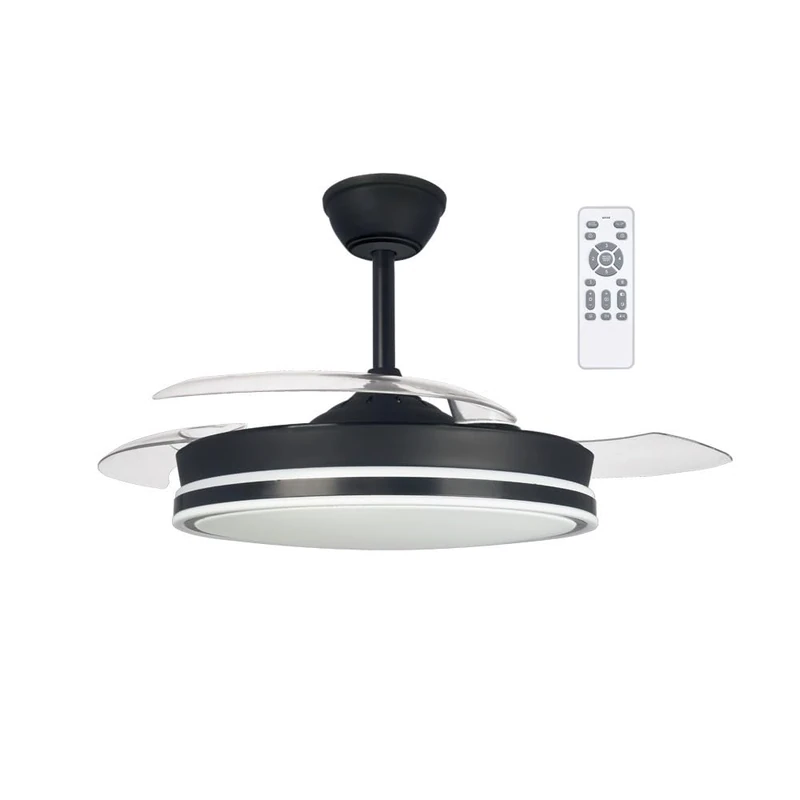 wonderlamp - 45 W Surpino folding blade LED fan with ignition memory and adjustable CCT remote control