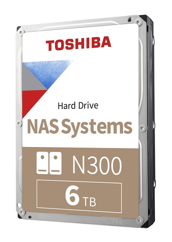 TOSHIBA N300 6TB NAS 3.5-Inch Internal Hard Drive - CMR SATA 6 GB/s 7200 RPM 512 MB Cache - HDWG760XZSTA
