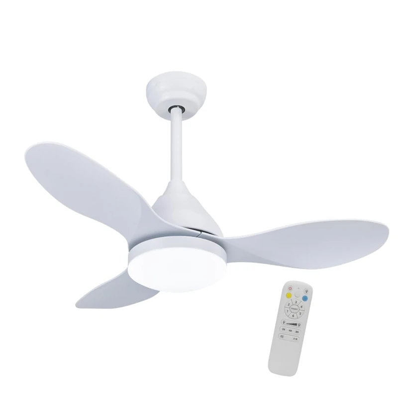 wonderlamp - Small ceiling fan ø 92 cm LED Cavil Mini White 20W with Power Memory and CCT 3000-4000-6000K