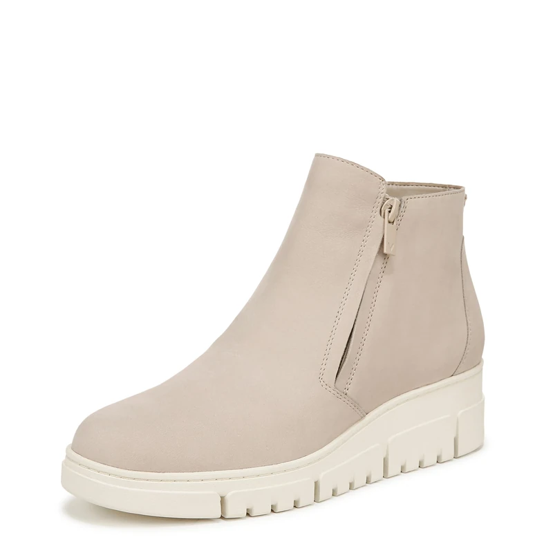 Vionic Women's Ankle-High Boots - Uptown Sur, Oatmeal Beige Nubuck UK 5.5,Wide Fit