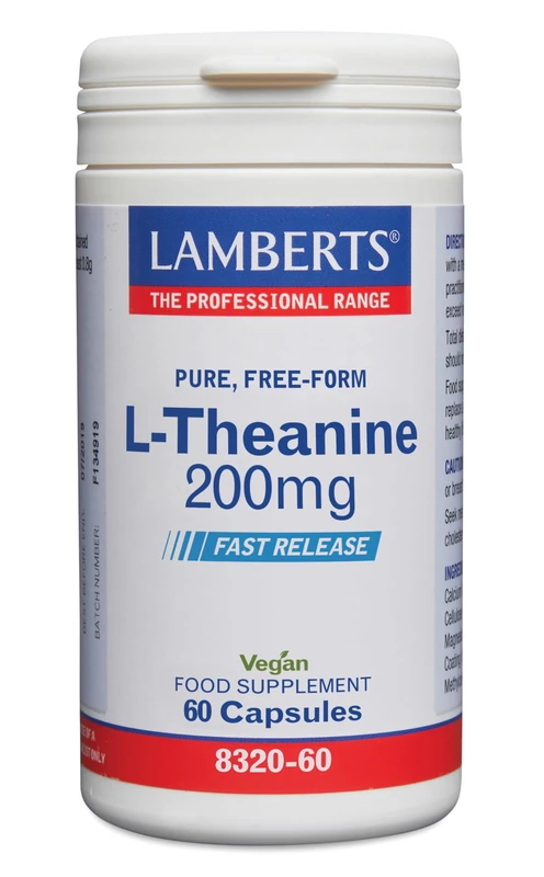 LAMBERTS L-Theanine 60cap Herbal Tea for Daily use 200mg