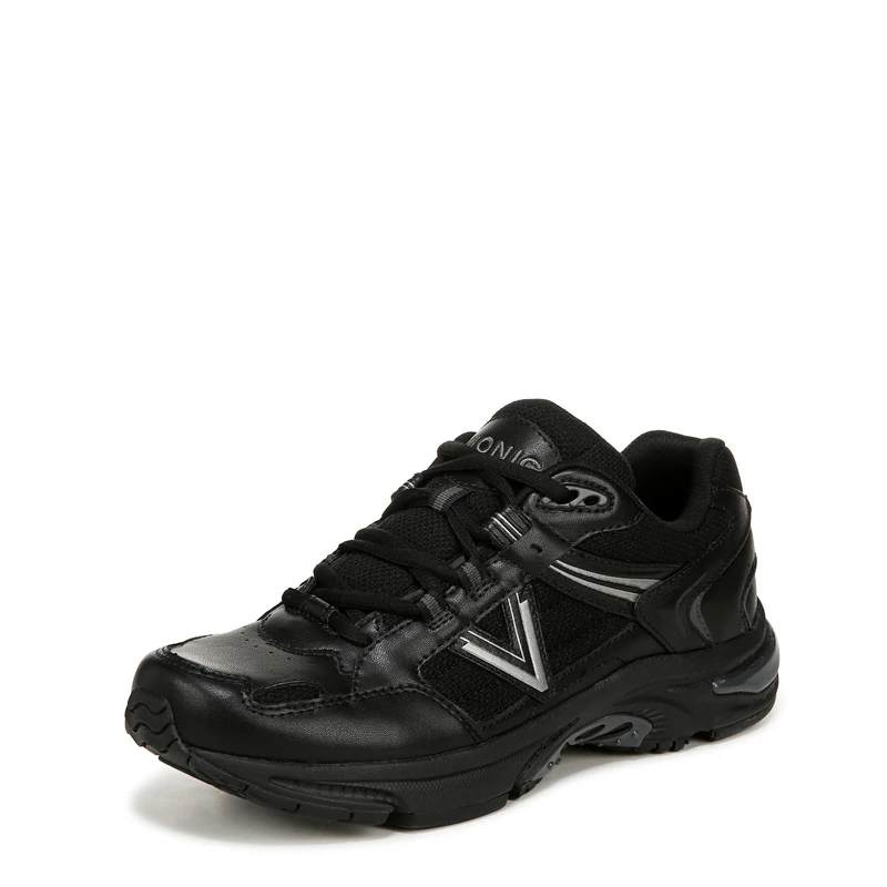 Vionic Womens 23Walk 2.0 Lace-Up Trainers with Arch Support Black UK 5 Wide Fit