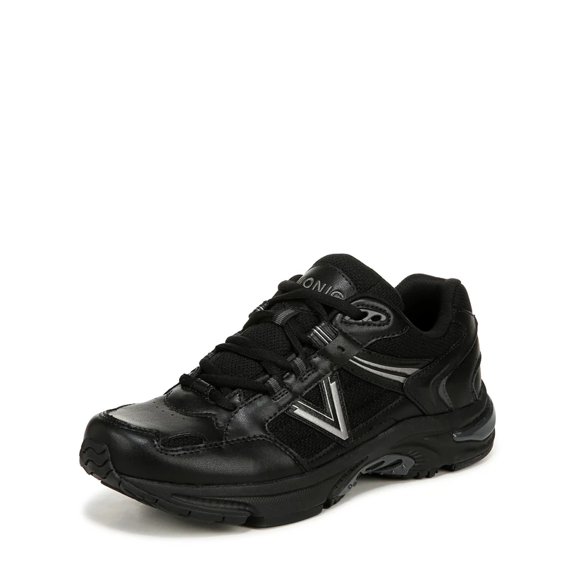 Vionic Women's 23walk 2.0 Oxfords, Black Char Leather Mesh, 7 UK