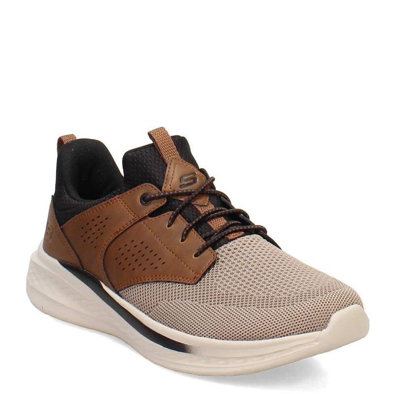 Skechers Women's D'Lites-Smooth Nostalgia, Hands Free Slip-ins Sneakers, Brown/Tan, 13 - Image 1